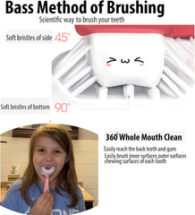 U-Shaped Kids Toothbrush – 3-Pack Soft Silicone, 360° Clean (Ages 6-12)