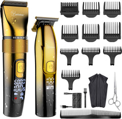 Hatteker™ Gold Edition Pro Grooming Kit Blade Trimmer Set