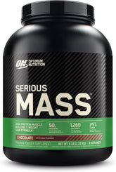 Optimum Nutrition Serious Mass, Weight Gainer Protein Powder, Mass Gainer, Vitamin C and Zinc for Immune Support, Creatine, Chocolate