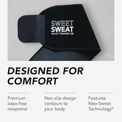Sports Research® Sweet Sweat Waist Trimmer - Premium Sweat Enhancing Fitness Belt for Women & Men