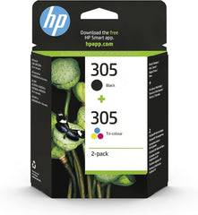 HP 305 Ink Cartridge 2-Pack – Black and Tri-Color