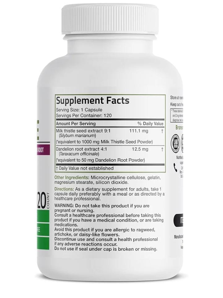 Bronson Milk Thistle Silymarin Marianum